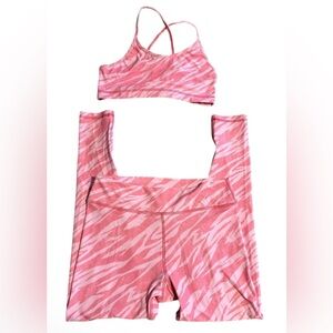 Scorpio Sol Pink Zebra Print Activewear Set